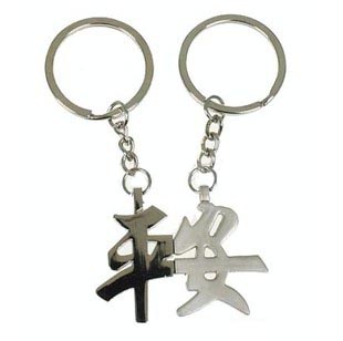 Aolly Lovers Keychain Charms Safety (Sold in per package of 20pairs)