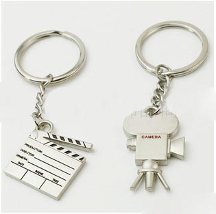 Aolly Lovers Keychain Charms Film Camera Couple (Sold in per package of 50 pairs)