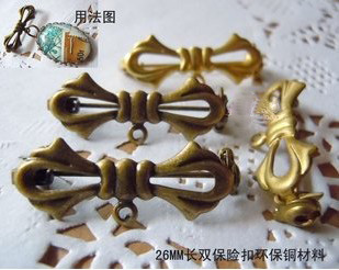 27MM Bronze Bowknot Brooches (sold in per package of 60pcs)