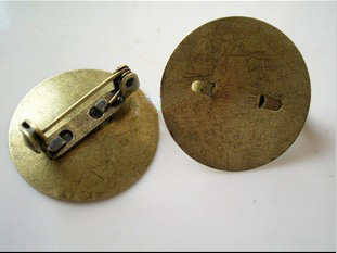 Bronze Brooch Blank (25MM inside,sold in per package of 200pcs)