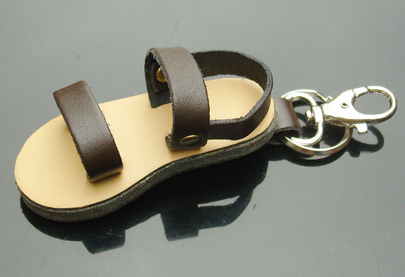 Leather Keychains Sandal