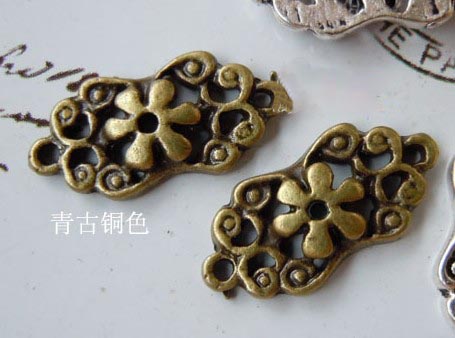 16X8MM Bronze Jewelry Making 2 Link charms (sold in per package of 300pcs)