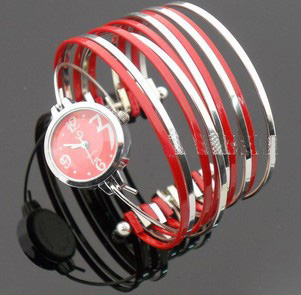 Wrist Bangle Watches(sold in per package of 10pcs,assorted colors)
