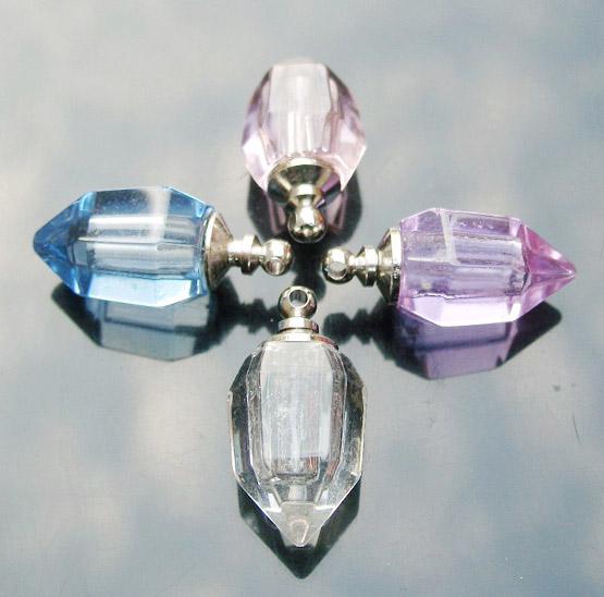 Crystal Plain Vials Bullet(16x19MM,assorted colors)