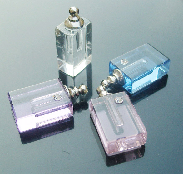 Crystal Rhinestone Vials Square (21x13MM,assorted colors)