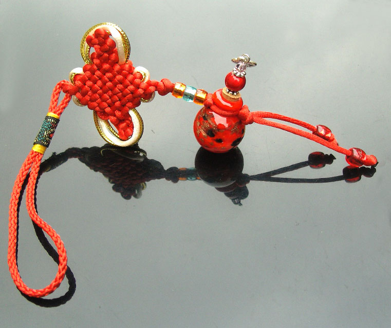 Murano Glass Car Aroma Freshener Red