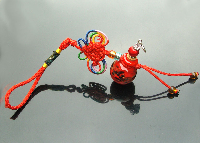 Murano Glass Car Aroma Freshener Red