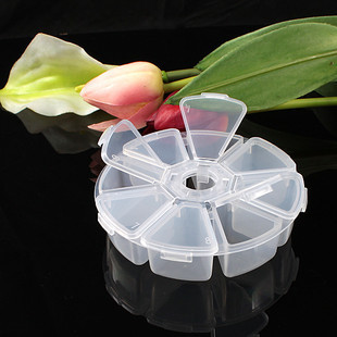 10.2CM Dia Circle Plastic Storage Box(Sold in per package of 20pcs)