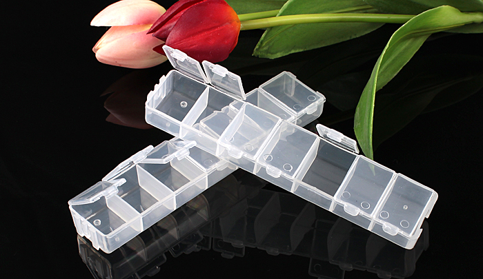 Rectangle Plastic Storage Box(Sold in per package of 20pcs)
