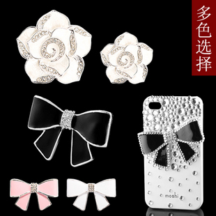 Camellia And Ceramic Bowknot Kit (Sold in per package of 1 kit)