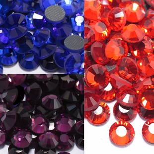 2.8MM Red Crystal Flat Bottom Trade Diamond (Sold in per package of 100pcs)