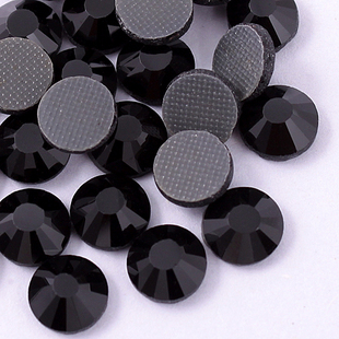 6MM Black Flat Bottom Crystal Trade Diamond (Sold in per package of 350pcs),