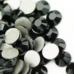 4MM Black Flat Bottom Crystal Trade Diamond (Sold in per package of 1200pcs)
