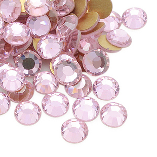 2MM Light Pink Flat Bottom Crystal Trade Diamond (Sold in per package of 1000pcs)