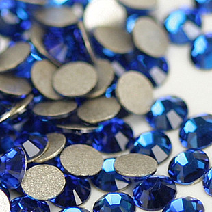 2MM Dark Blue Flat Bottom Crystal Trade Diamond (Sold in per package of 1500pcs)