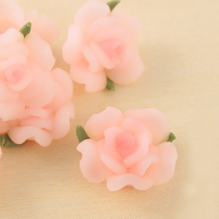 13MM Light Pink FIMO Flowers (Sold in per package of 40pcs)