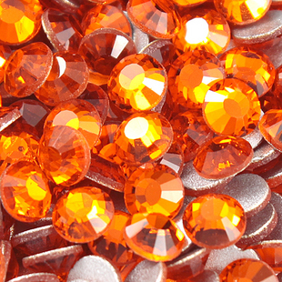 3MM Orange Flat Bottom Crystal Trade Diamond (Sold in per package of 1000pcs)