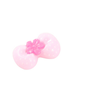 13x21MM Pink Resin Flower Bowknot (Sold in per package of 60pcs)
