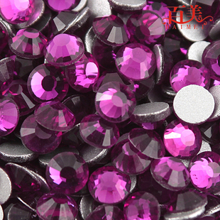 2MM Fuchsia Flat Bottom Crystal Trade Diamond (Sold in per package of 1000pcs)