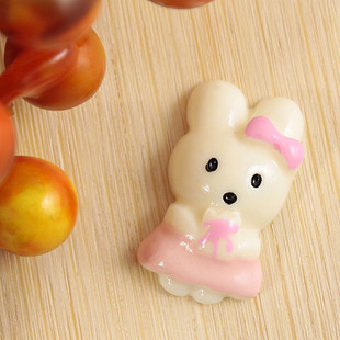 12x20MM Resin Rabbit (Sold in per package of 100pcs)