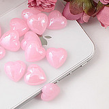 14MM Heart Pink (Sold in per package of 120pcs)