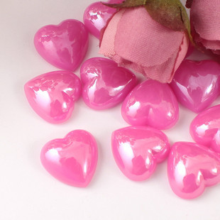 14MM Heart Peach Pink (Sold in per package of 120pcs)