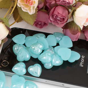 14MM Heart Light Blue (Sold in per package of 120pcs)
