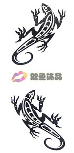Tattoo Sticker Gecko (Sold in per package of 50pcs)