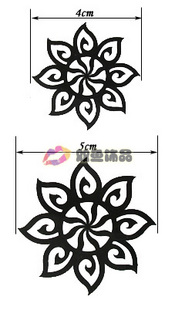 Tattoo Sticker Sun Flower (Sold in per package of 60pcs)