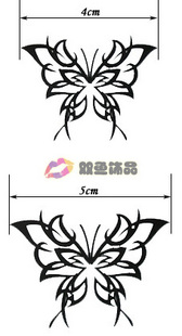 Tattoo Sticker Butterfly (Sold in per package of 50pcs)