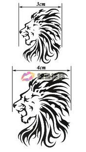 Tattoo Sticker Lion (Sold in per package of 50pcs)