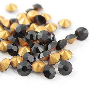 2MM Black Point Back Crystal Trade Diamond (Sold in per package of 50pcs)