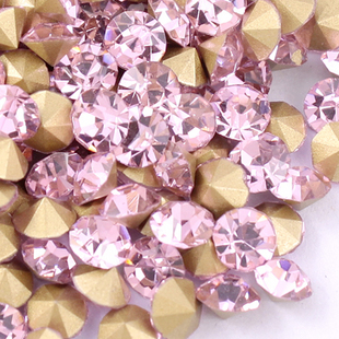 2MM Light Pink Point Back Crystal Trade Diamond (Sold in per package of 700pcs)