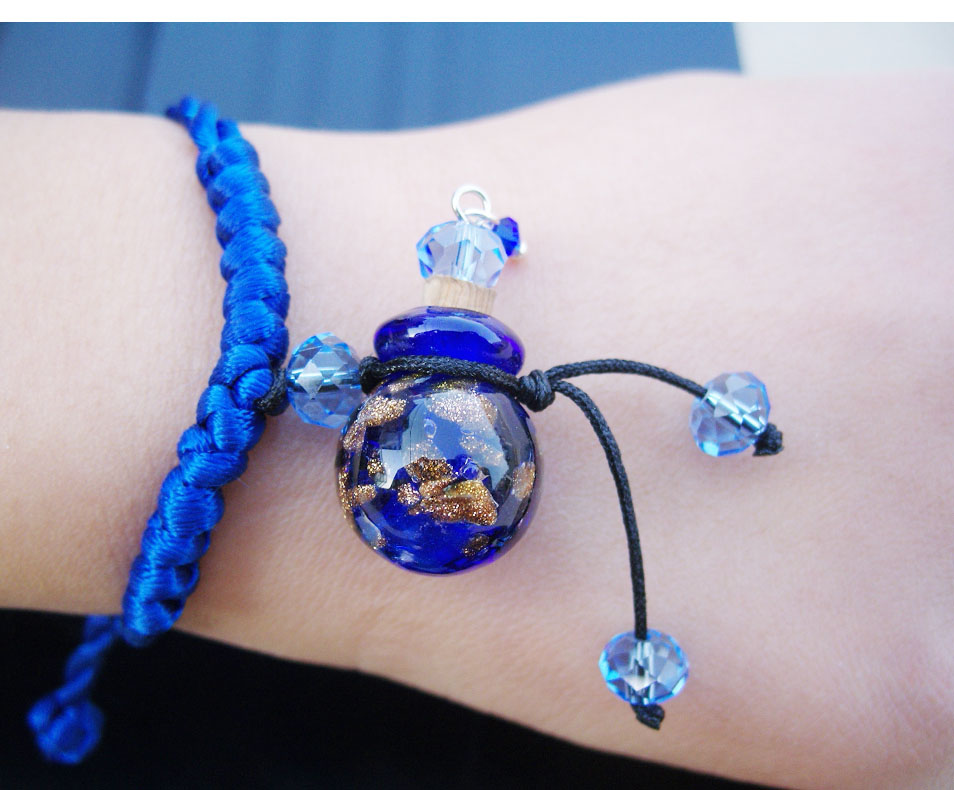 Murano Glass Perfume Vial Bracelets