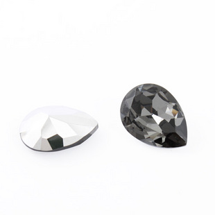 13X18MM Black Tear Drop Diamond (Sold in per package of 15pcs)