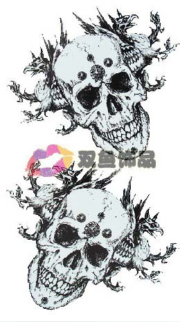 Tattoo Sticker Skull (Sold in per package of 30pcs)