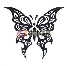 Tattoo Sticker Black Butterfly (Sold in per package of 80pcs)