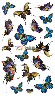 Tattoo Sticker Dancing Butterfly (Sold in per package of 40pcs)