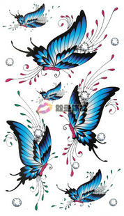 Tattoo Sticker Dancing Butterfly (Sold in per package of 30pcs)