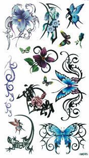 Tattoo Sticker Cartoon Butterfly (Sold in per package of 30pcs)