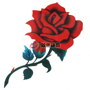 Tattoo Sticker Rose (Sold in per package of 80pcs)