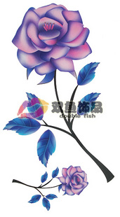 Tattoo Sticker Camellia (Sold in per package of 30pcs)