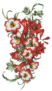 Tattoo Sticker Lily (Sold in per package of 40pcs)
