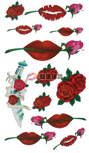 Tattoo Sticker Lips (Sold in per package of 30pcs)