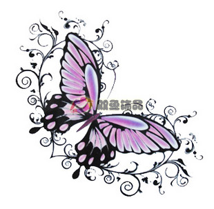 Tattoo Sticker Butterfly (Sold in per package of 80pcs)