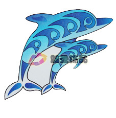 Tattoo Sticker Dolphin (Sold in per package of 80pcs)