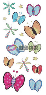 Tattoo Sticker Butterfly And Dragonfly (Sold in per package of 40pcs)