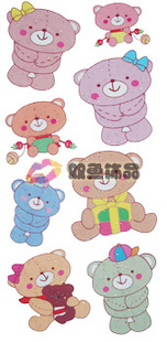 Tattoo Sticker Lovely Bear (Sold in per package of 40pcs)