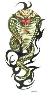 Tattoo Sticker Snake (Sold in per package of 30pcs)