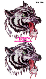 Tattoo Sticker Wolf (Sold in per package of 30pcs)